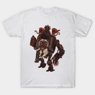 Pugnacious Paws: The Mighty War Machine of the Pug T-Shirt